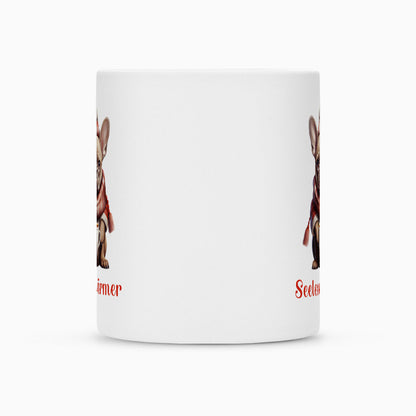 Tasse "Frenchie - Seelenwärmer rot" – hunde-shirt.de