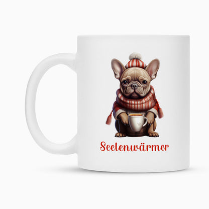 Tasse "Frenchie - Seelenwärmer rot" – hunde-shirt.de