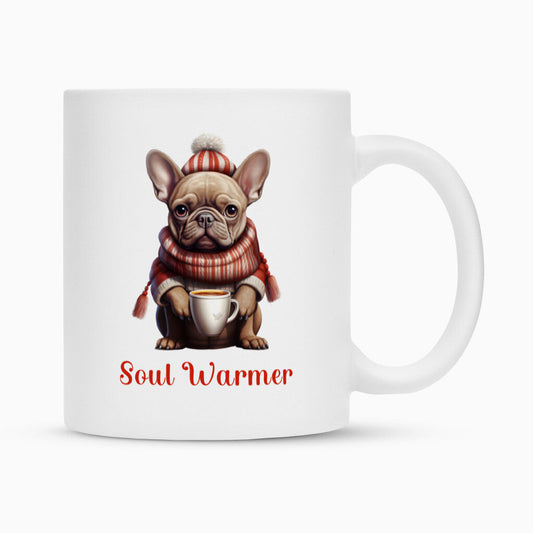 Tasse "Frenchie - Soul Warmer" Weiß – hunde-shirt.de
