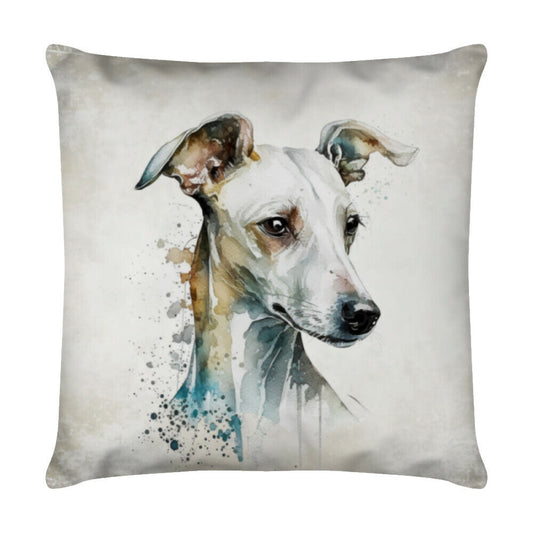 Kissen "Italian Greyhound - Portrait" Weiß – hunde-shirt.de
