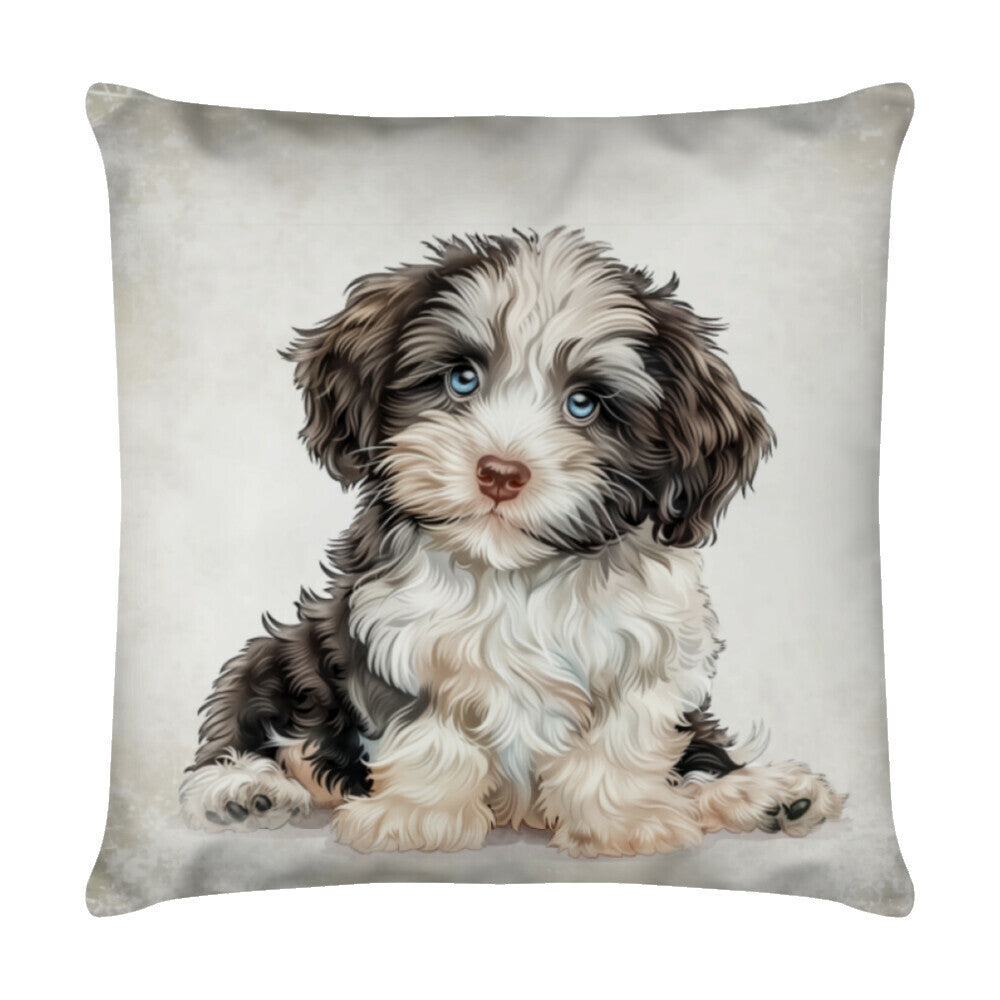 Kissen "Havaneser - Puppy" Weiß – hunde-shirt.de