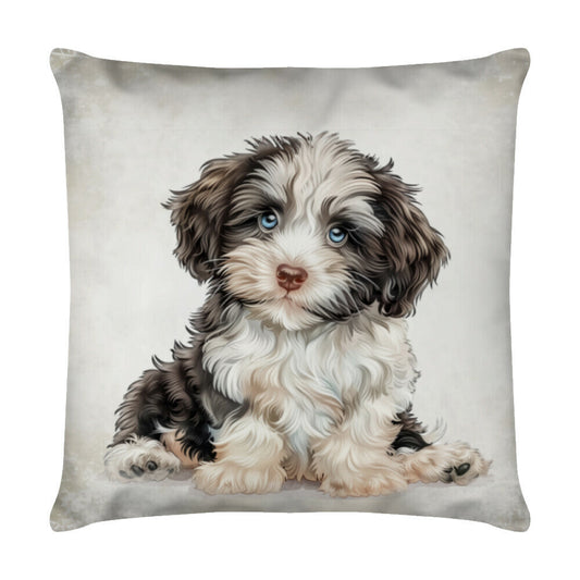 Kissen "Havaneser - Puppy" Weiß – hunde-shirt.de