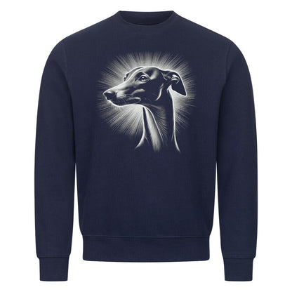 Premium Sweatshirt "Italian Greyhound / Windspiel Shine" Navy Blue – hunde-shirt.de