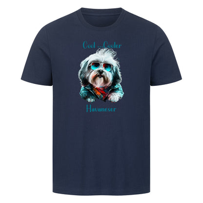 Premium T-Shirt "Havaneser COOL" French Navy – hunde-shirt.de