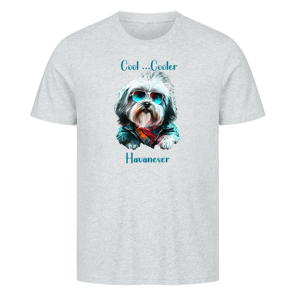 Premium T-Shirt "Havaneser COOL" Heather Grey – hunde-shirt.de