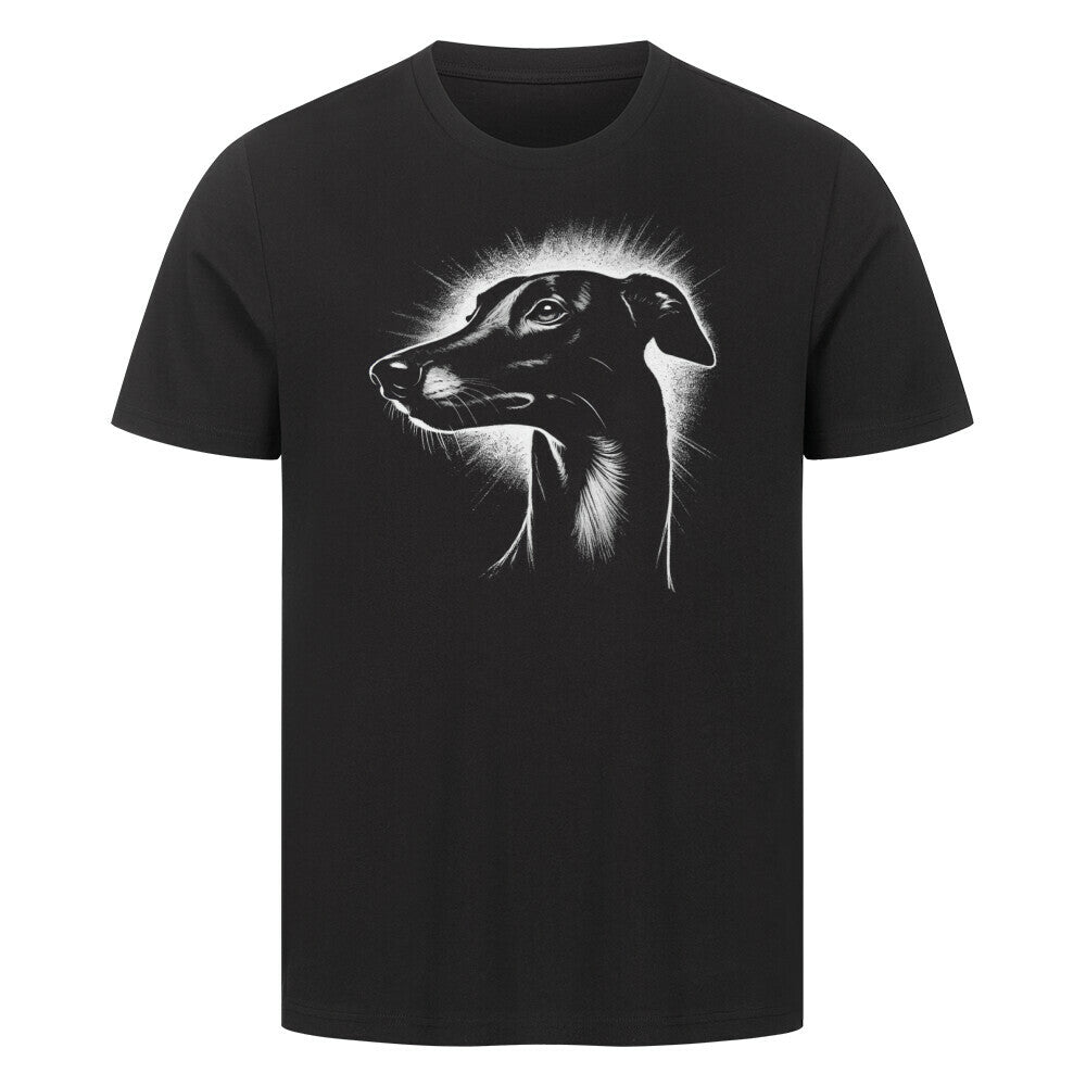 Premium T-Shirt "Greyhound Shine" Schwarz – hunde-shirt.de