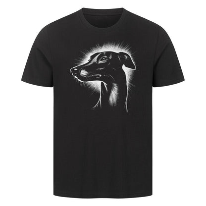 Premium T-Shirt "Greyhound Shine" Schwarz – hunde-shirt.de