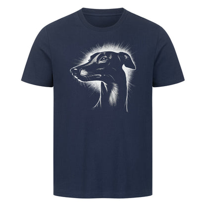 Premium T-Shirt "Greyhound Shine" French Navy – hunde-shirt.de