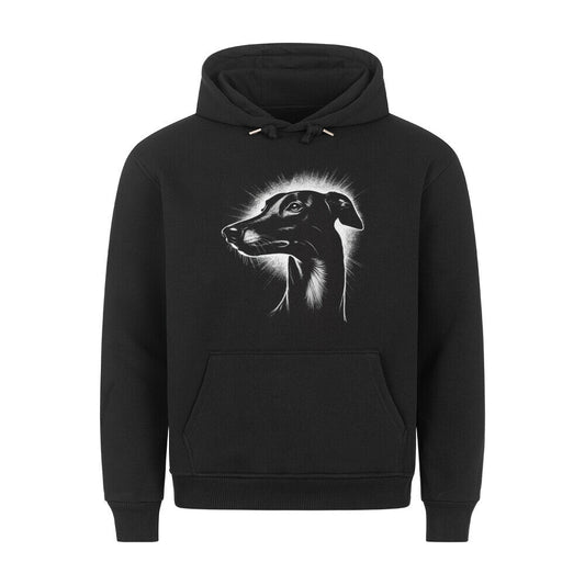 Premium Hoodie "Greyhound Shine" Schwarz – hunde-shirt.de