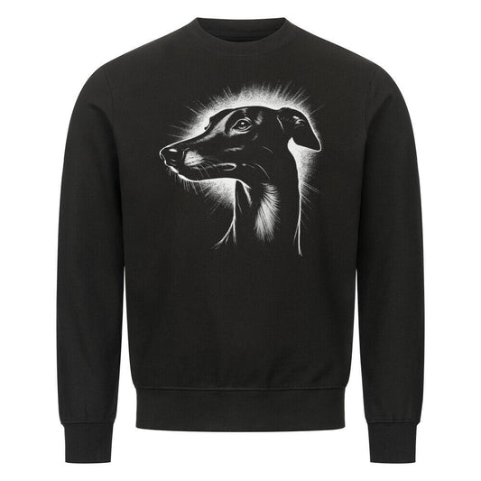 Premium Sweatshirt "Greyhound Shine" Schwarz – hunde-shirt.de