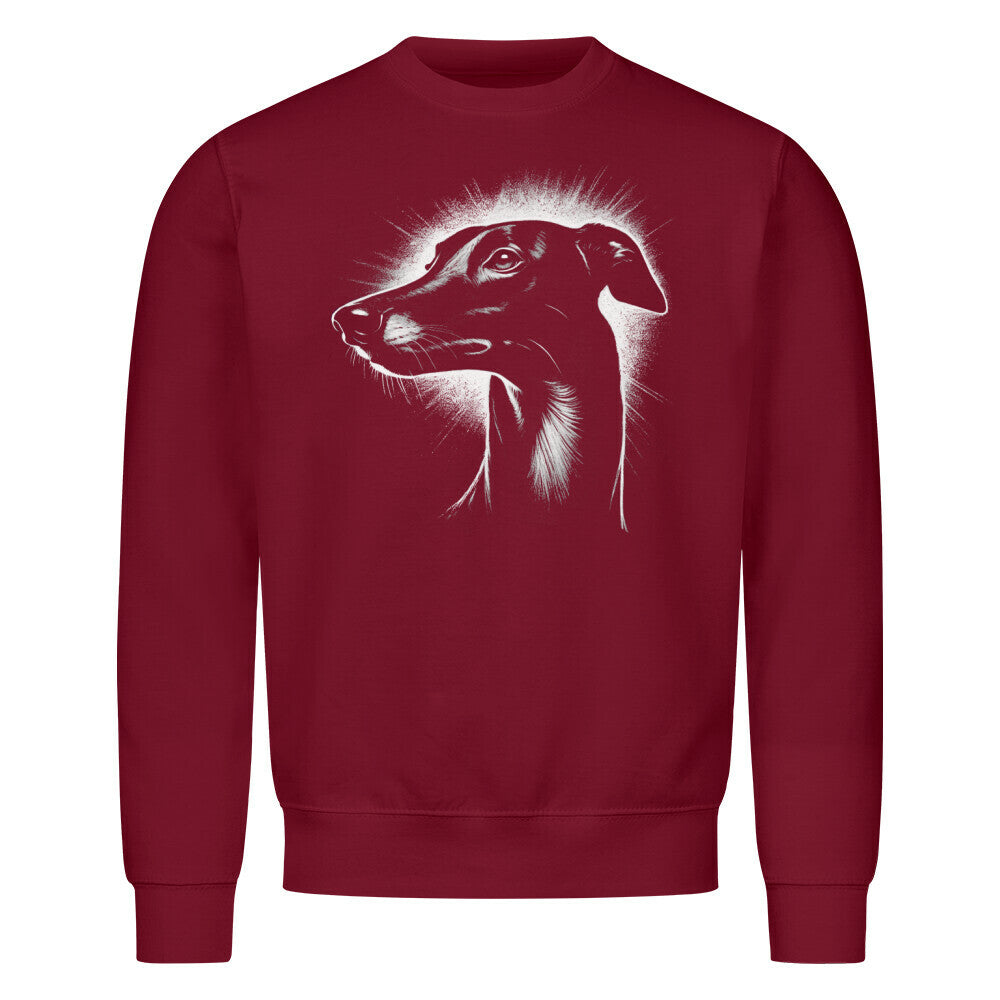 Premium Sweatshirt "Greyhound Shine" Burgunder – hunde-shirt.de