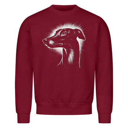Premium Sweatshirt "Greyhound Shine" Burgunder – hunde-shirt.de