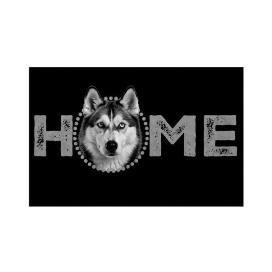Fußmatte "Husky - HOME-Edition" Weiß – hunde-shirt.de