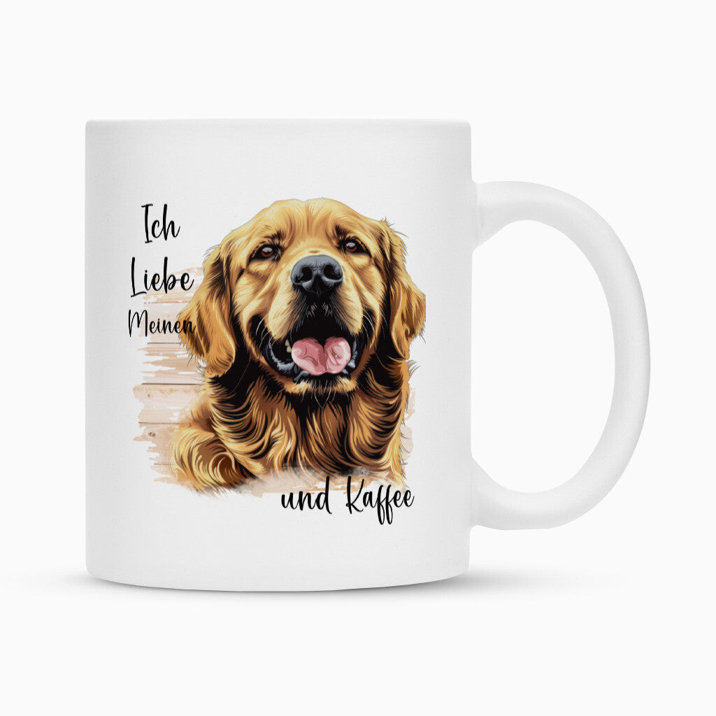 Tasse "Hovawart hell - Ich liebe..." Weiß – hunde-shirt.de