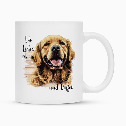 Tasse "Hovawart hell - Ich liebe..." Weiß – hunde-shirt.de