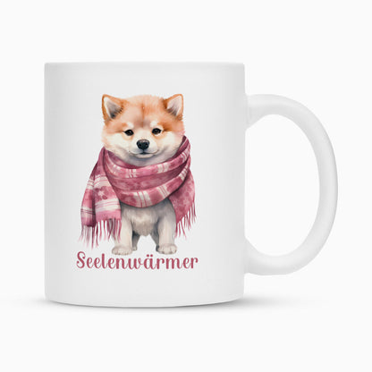 Tasse "Akita Inu - Seelenwärmer" Weiß – hunde-shirt.de