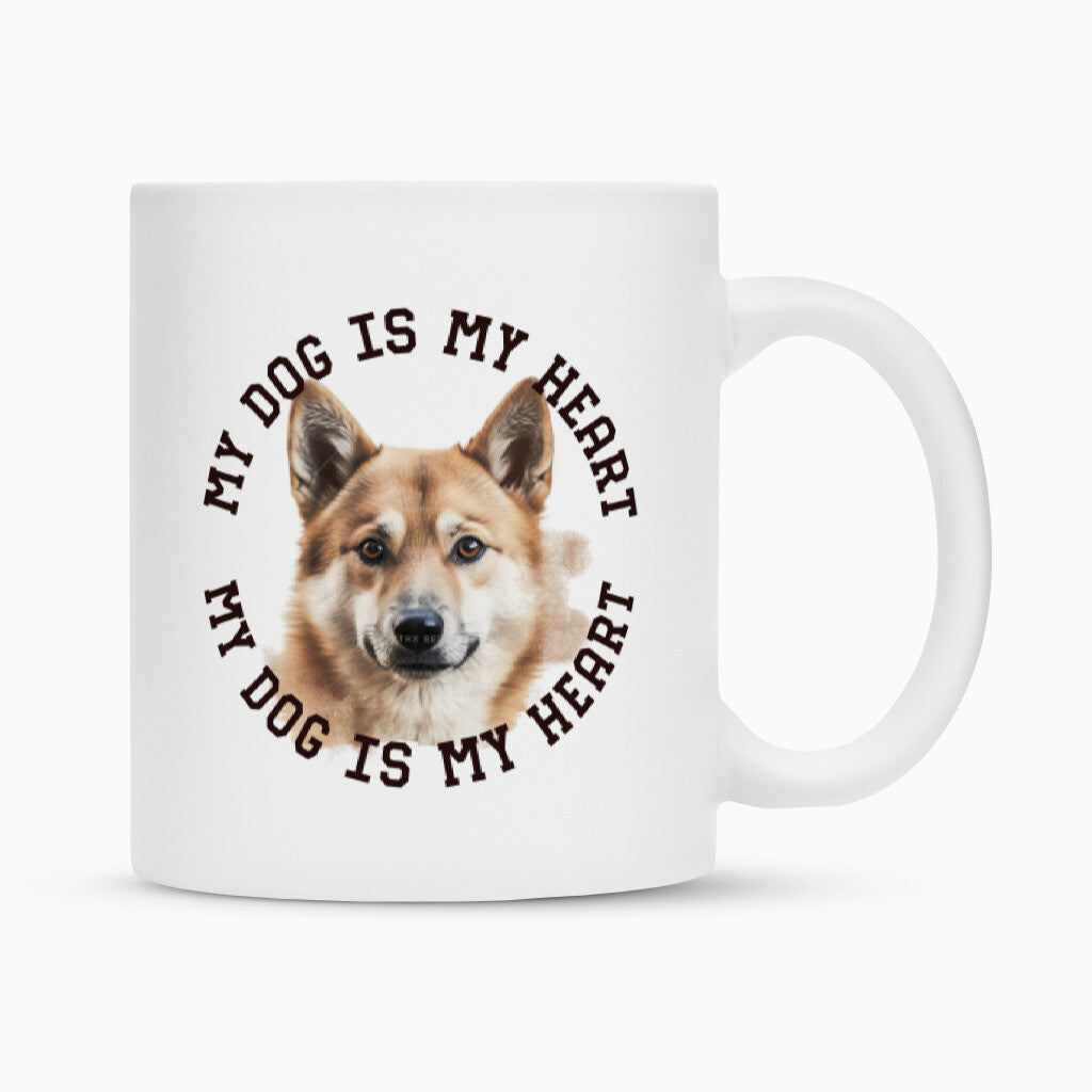 Tasse "Icelandic Sheepdog - Heart" Weiß – hunde-shirt.de