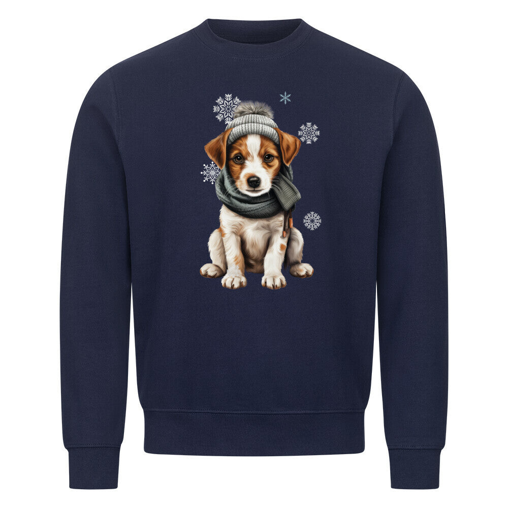 Premium Sweatshirt "Jack Russell Terrier - Frosty" Navy Blue – hunde-shirt.de