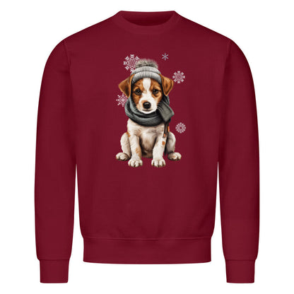 Premium Sweatshirt "Jack Russell Terrier - Frosty" Burgunder – hunde-shirt.de