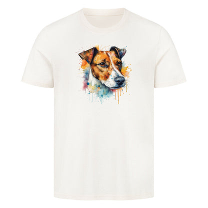 Premium T-Shirt "Jack Russell Terrier -Splash" Natural Raw – hunde-shirt.de
