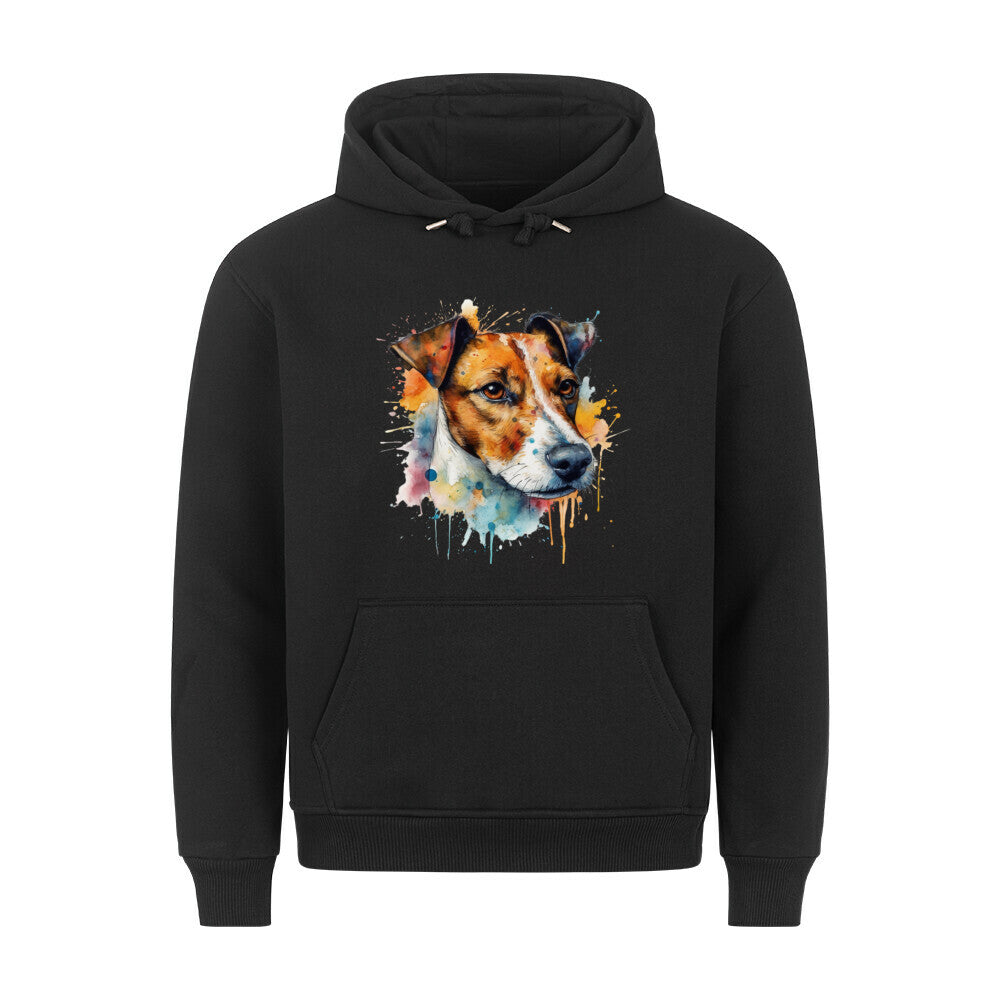 Premium Hoodie "Jack Russell Terrier - Splash" Schwarz – hunde-shirt.de