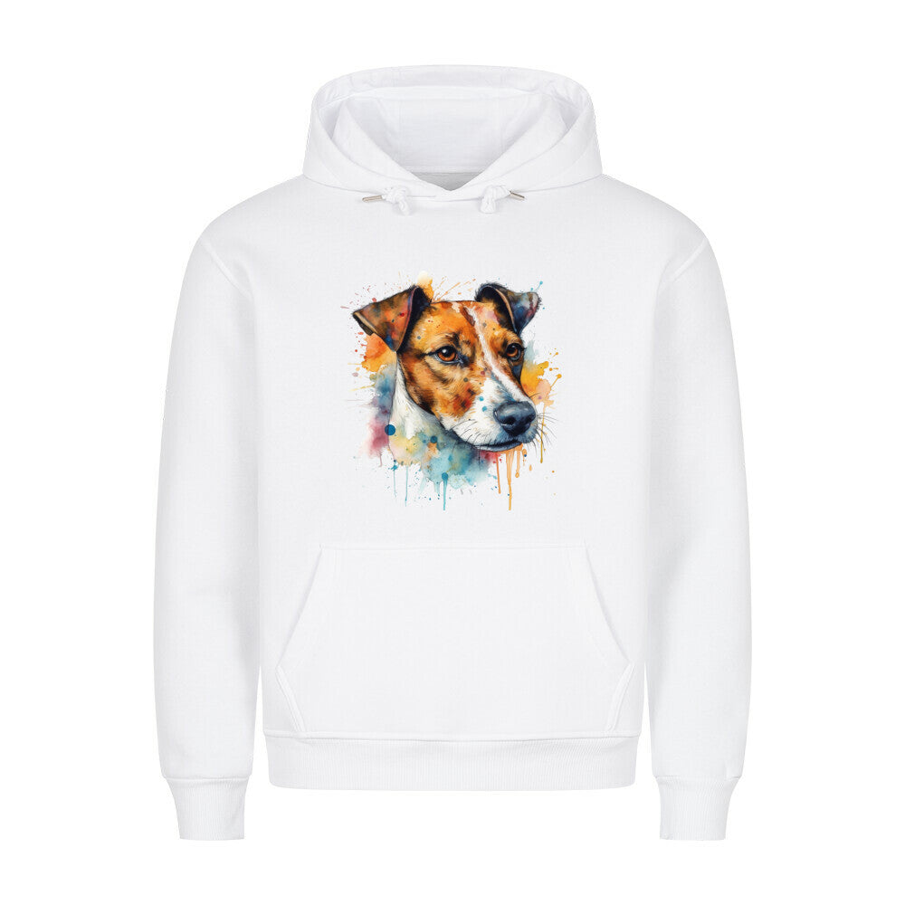 Premium Hoodie "Jack Russell Terrier - Splash" Weiß – hunde-shirt.de