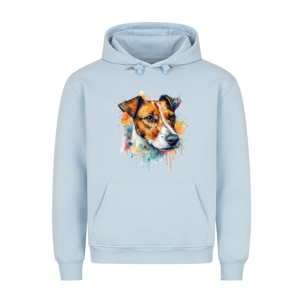 Premium Hoodie "Jack Russell Terrier - Splash" Babyblau – hunde-shirt.de