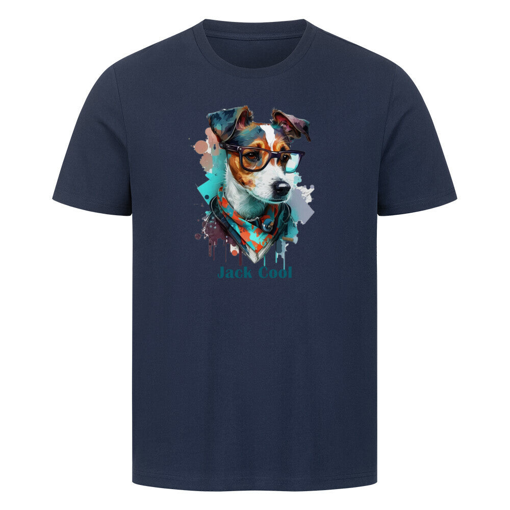 Premium T-Shirt "Jack Russell - Jack Cool" French Navy – hunde-shirt.de