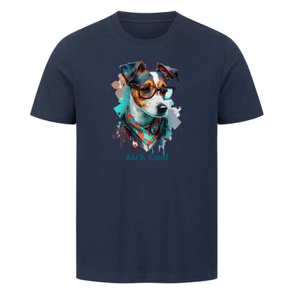 Premium T-Shirt "Jack Russell - Jack Cool" French Navy – hunde-shirt.de