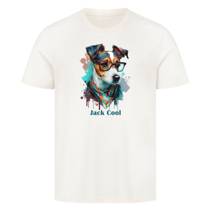 Premium T-Shirt "Jack Russell - Jack Cool" Natural Raw – hunde-shirt.de