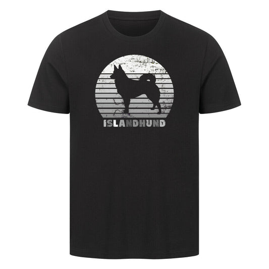 Premium T-Shirt "Icelandic Sheepdog - Islandhund" Schwarz – hunde-shirt.de