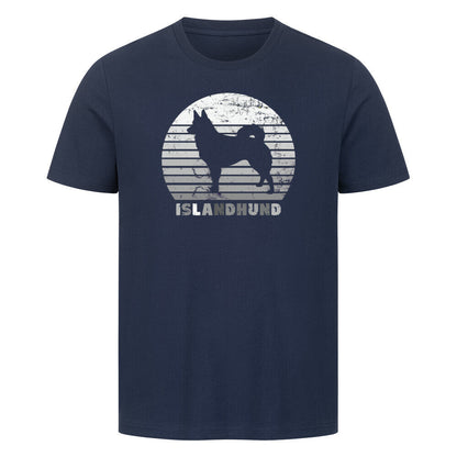 Premium T-Shirt "Icelandic Sheepdog - Islandhund" French Navy – hunde-shirt.de