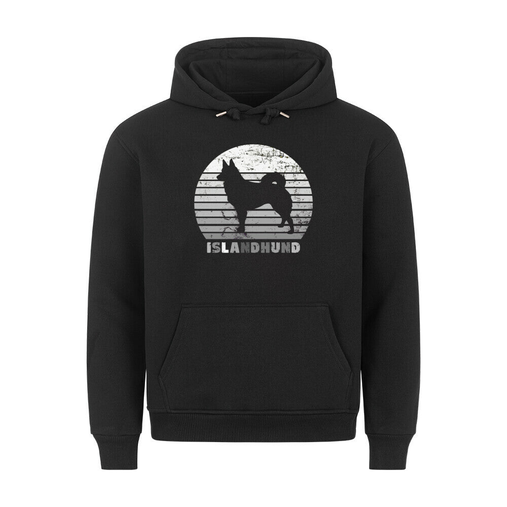 Premium Hoodie "Icelandic Sheepdog - Islandhund" Schwarz – hunde-shirt.de