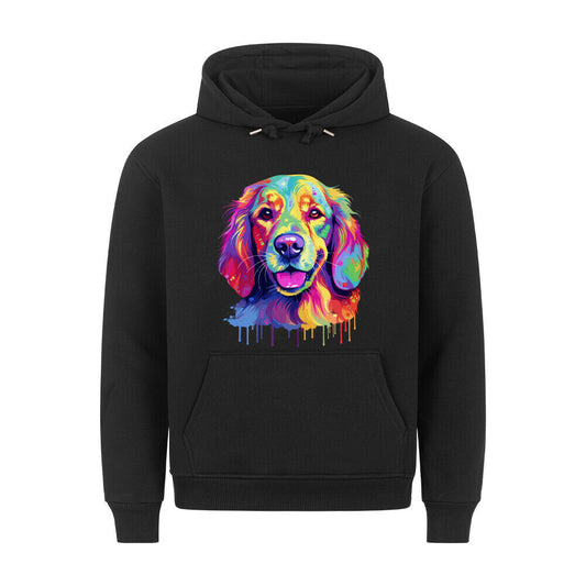 Premium Hoodie "Hovawart - Paint" Schwarz – hunde-shirt.de