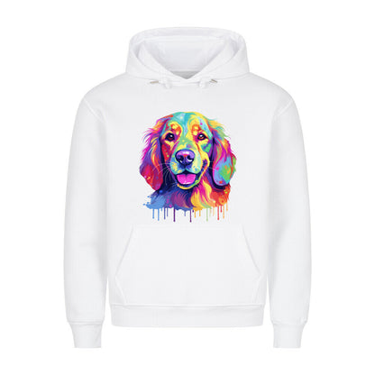 Premium Hoodie "Hovawart - Paint" Weiß – hunde-shirt.de