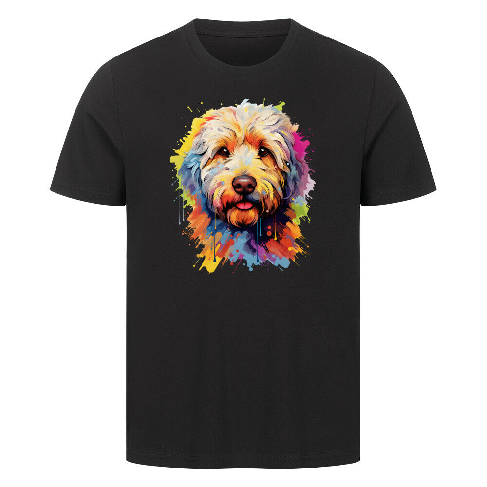 Premium T-Shirt "Labradoodle - Paint" Schwarz – hunde-shirt.de
