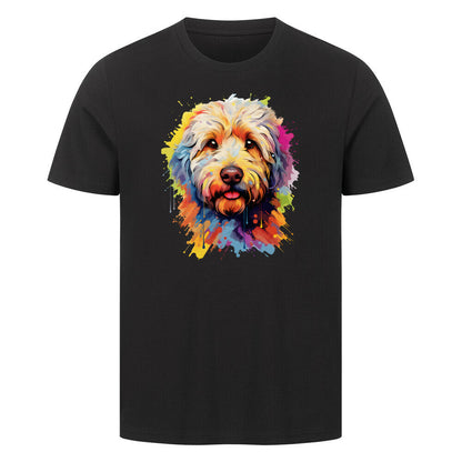 Premium T-Shirt "Labradoodle - Paint" Schwarz – hunde-shirt.de