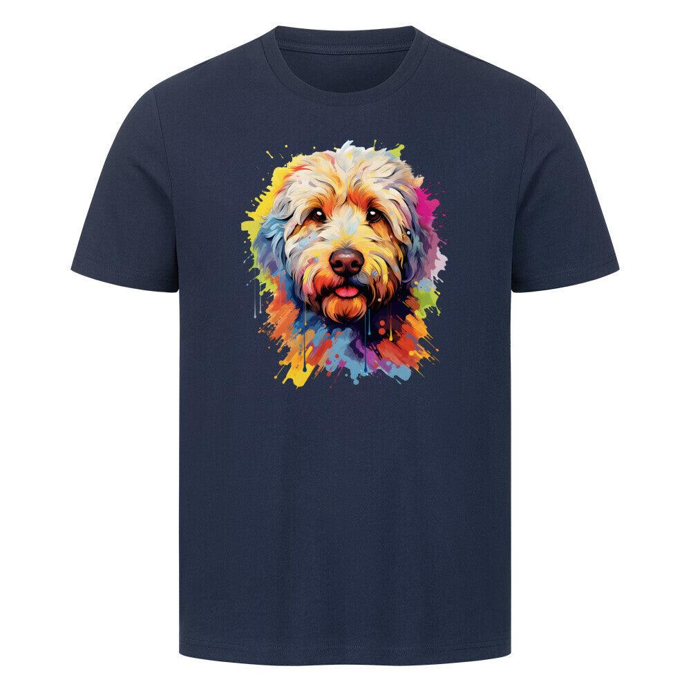 Premium T-Shirt "Labradoodle - Paint" French Navy – hunde-shirt.de