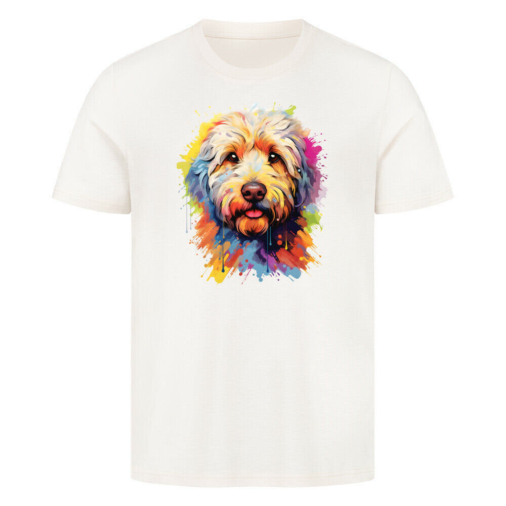 Premium T-Shirt "Labradoodle - Paint" Natural Raw – hunde-shirt.de