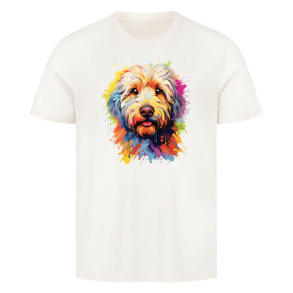 Premium T-Shirt "Labradoodle - Paint" Natural Raw – hunde-shirt.de