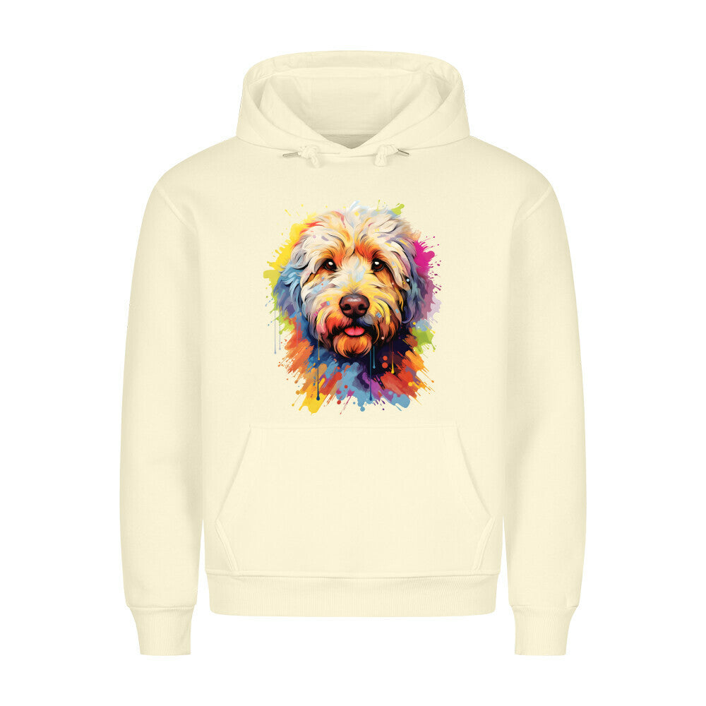 Premium Hoodie "Labradoodle - Paint" Beige – hunde-shirt.de