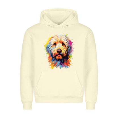 Premium Hoodie "Labradoodle - Paint" Beige – hunde-shirt.de