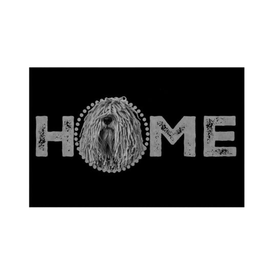 Fußmatte "Komondor - HOME-Edition" Weiß – hunde-shirt.de
