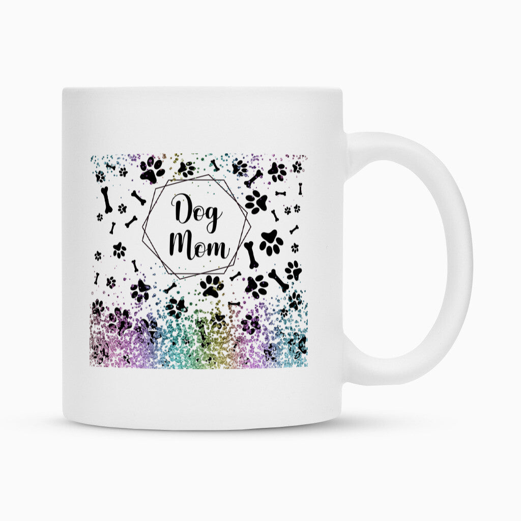 Tasse "Dog Mom" Weiß – hunde-shirt.de