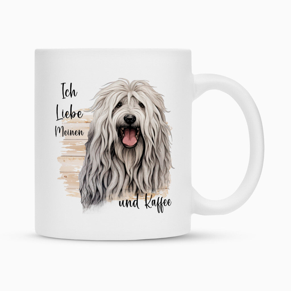 Tasse "Komondor - Ich liebe..." Weiß – hunde-shirt.de