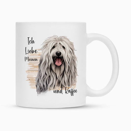 Tasse "Komondor - Ich liebe..." Weiß – hunde-shirt.de