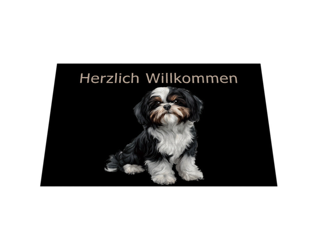 Fußmatte "Löwchen - Herzlich Willkommen" – hunde-shirt.de