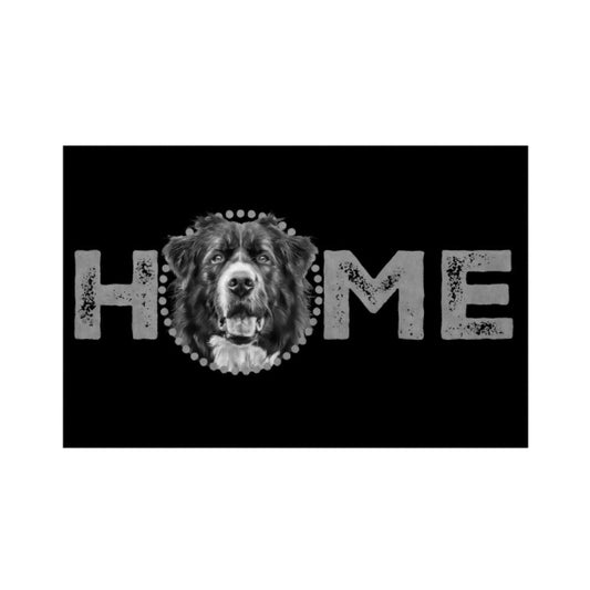 Fußmatte "Landseer - HOME-Edition" Weiß – hunde-shirt.de