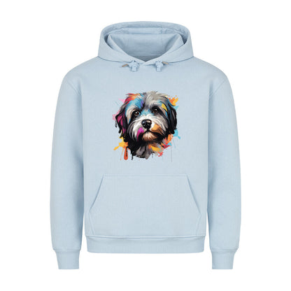 Premium Hoodie "Lhasa Apso Paint" Babyblau – hunde-shirt.de