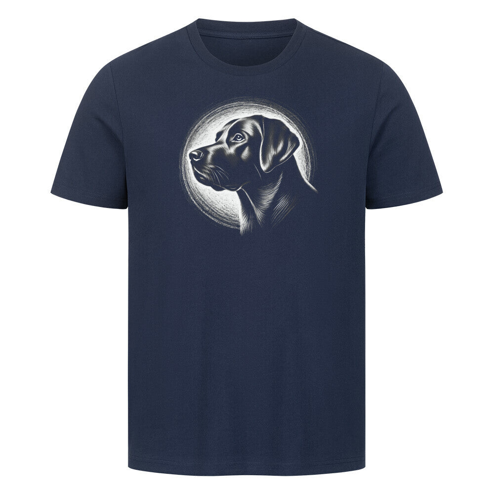 Premium T-Shirt "Labrador Shine" French Navy – hunde-shirt.de